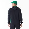 New Era NBA Mesh Panel Boston Celtics Oversized Pullover Hoodie Black L