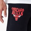 New Era NBA Script Chicago Bulls Relaxed Joggers Black