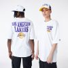 New Era NBA Script Los Angeles Lakers Oversized T-Shirt White M