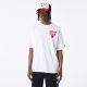 New Era NBA Script Chicago Bulls Oversized T-Shirt White XXL