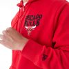 New Era NBA Script Chicago Bulls Full Zip Hoodie Red