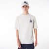 New Era MLB Food Graphic New York Yankees Oversized T-Shirt Cream M