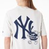 New Era MLB Food Graphic New York Yankees Oversized T-Shirt Cream XL