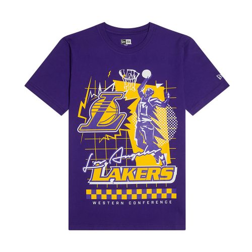 New Era NBA Rally Drive Los Angeles Lakers T-Shirt Blue M