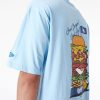 New Era MLB Burger Graphic LA Dodgers Oversized T-Shirt Blue L