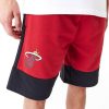 New Era NBA Colour Block Miami Heat Shorts Red XXL