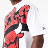 New Era NBA Large Wordmark Chicago Bulls Oversized T-Shirt White M