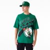 New Era NBA Large Wordmark Boston Celtics Oversized T-Shirt Green