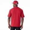 New Era NBA Large Wordmark Miami Heat Oversized T-Shirt Red L