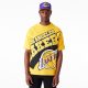 New Era T-Shirt Oversize Los Angeles Lakers NBA Large Wordmark Yellow L