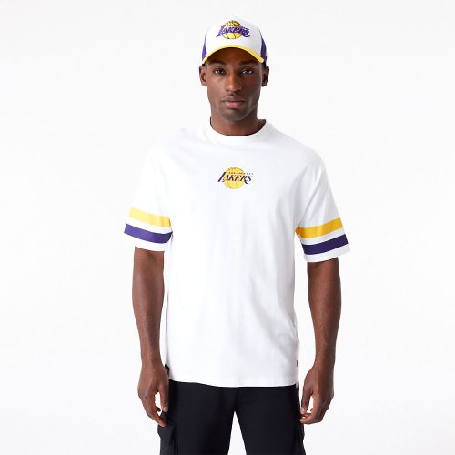 New Era NBA Arch Graphic Los Angeles Lakers Oversized T-Shirt White XL