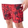 New Era NBA All Over Print Chicago Bulls Shorts Red M