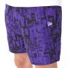 New Era NBA All Over Print Los Angeles Lakers Shorts Purple XXL