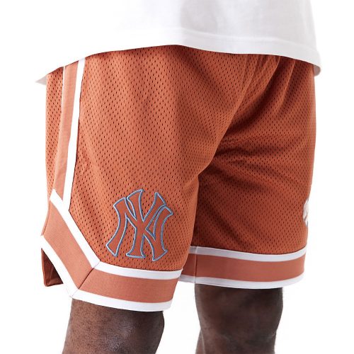 New Era World Series New York Yankees Mesh Shorts Brown