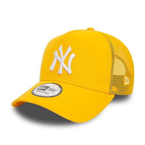 New Era League Essential New York Yankees A-Frame Trucker Cap Yellow