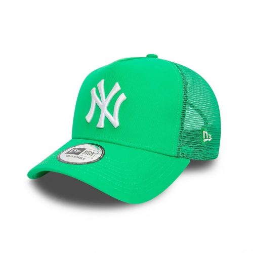 New Era League Essential New York Yankees A-Frame Trucker Cap Green