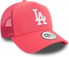 New Era League Essential LA Dodger A-Frame Trucker Cap Pink