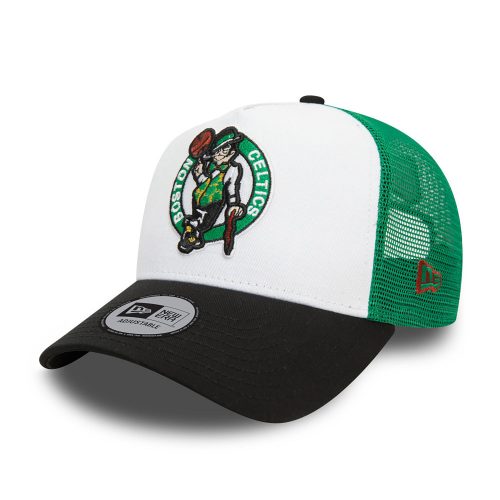 New Era NBA Boston Celtics 9FORTY A-Frame Trucker Cap Green ONE