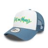 New Era Wordmark Rick And Morty A-Frame Trucker Cap Blue ONE