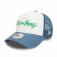 New Era Wordmark Rick And Morty A-Frame Trucker Cap Blue