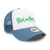 New Era Wordmark Rick And Morty A-Frame Trucker Cap Blue ONE