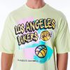 New Era Los Angeles Lakers Retro Graphic OS Tee Green XL