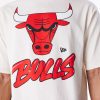 New Era NBA Chicago Bulls Wordmark Stone Oversized T-Shirt White XXL