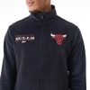 New Era NBA Lifestyle Velour Chicago Bulls Full Zip Hoodie Black L