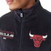 New Era NBA Lifestyle Velour Chicago Bulls Full Zip Hoodie Black M