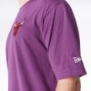 New Era League Essential Chicago Bulls Oversized T-Shirt Purple L