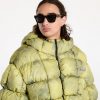 Karl Kani Sport Patch Square Quilted Tie Dye Puffer Jacket Lime Green L