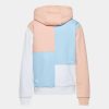 Karl Kani Signature Block Hoodie DUSTY ROSE/LIGHT BLUE/WHITE