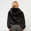 Karl Kani Metal Signature Vegan Fur Zip Hoodie Jacket Black S