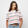 Karl Kani Small Signature Stripe Polo Short Tee ROSE