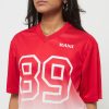 Karl Kani Retro Gradient Crop Jersey red / off white S