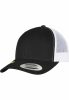 FLEXFIT YP CLASSICS RECYCLED RETRO TRUCKER CAP 2-TONE BLACK/WHITE