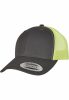 FLEXFIT RETRO TRUCKER 2-TONE CHARCOAL/ NEON GREEN