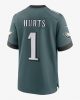 Nike NFL Home Game Jersey - Jalen Hurts 1 - Philadelphia Eagles Sport Teal M