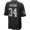 Nike NFL Home Game Jersey - Throwback Player - Bo Jackson 34 - Las Vegas Raiders Black