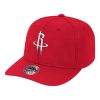 MITCHELL & NESS HOUSTON ROCKETS TEAM GROUND REDLINE STRETCH SNAPBACK RED