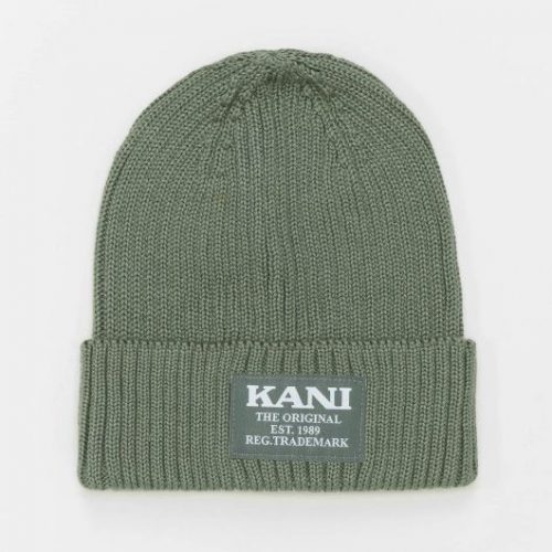 Karl Kani Woven Retro Classic Beanie DUSTY GREEN