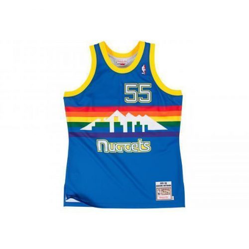 Mitchell & Ness Authentic Jersey Authentic Jersey NBA 91-92 Dikembe Mutombo 55 BLUE