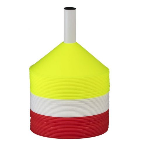 SELECT MARKER SET 48 PCS W/PLASTIC HOLDER // 7 CM RED/YELLOW/WHITE