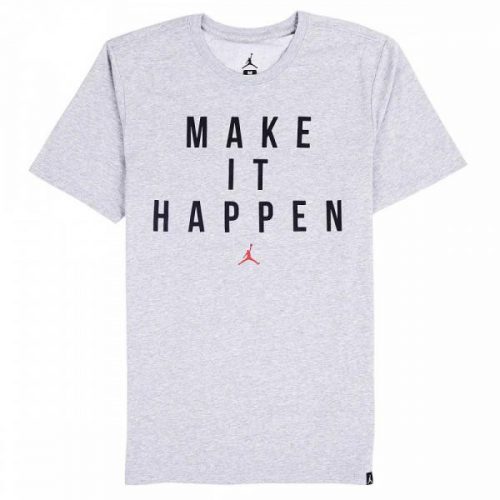 Jordan Dry MAKE IT HAPPEN T-Shirt DK GREY HEATHER