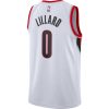 NBA X NIKE PORTLAND TRAIL BLAZERS DAMIAN LILLARD ASSOCIATION EDITION SWINGMAN JE WHITE/LILLARD DAMIAN