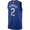 NBA X NIKE LOS ANGELES CLIPPERS  KAWHI LEONARD ICON EDITION SWINGMAN JERSEY RUSH BLUE/WHITE/LEONARD KAWHI