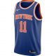 NBA X NIKE NEW YORK KNICKS FRANK NTILIKINA ICON EDITION SWINGMAN JERSEY UNIVERSITY RED/RUSH BLUE/WHITE/WHITE