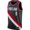 NBA X Nike Damian Lillard Portland Trail Blazers Nike Icon Edition Swingman Jers BLACK