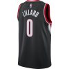 NBA X Nike Damian Lillard Portland Trail Blazers Nike Icon Edition Swingman Jers BLACK