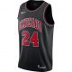 NIKE X NBA LAURI MARKKANEN STATEMENT EDITION SWINGMAN JERSEY (CHICAGO BULLS) BLACK